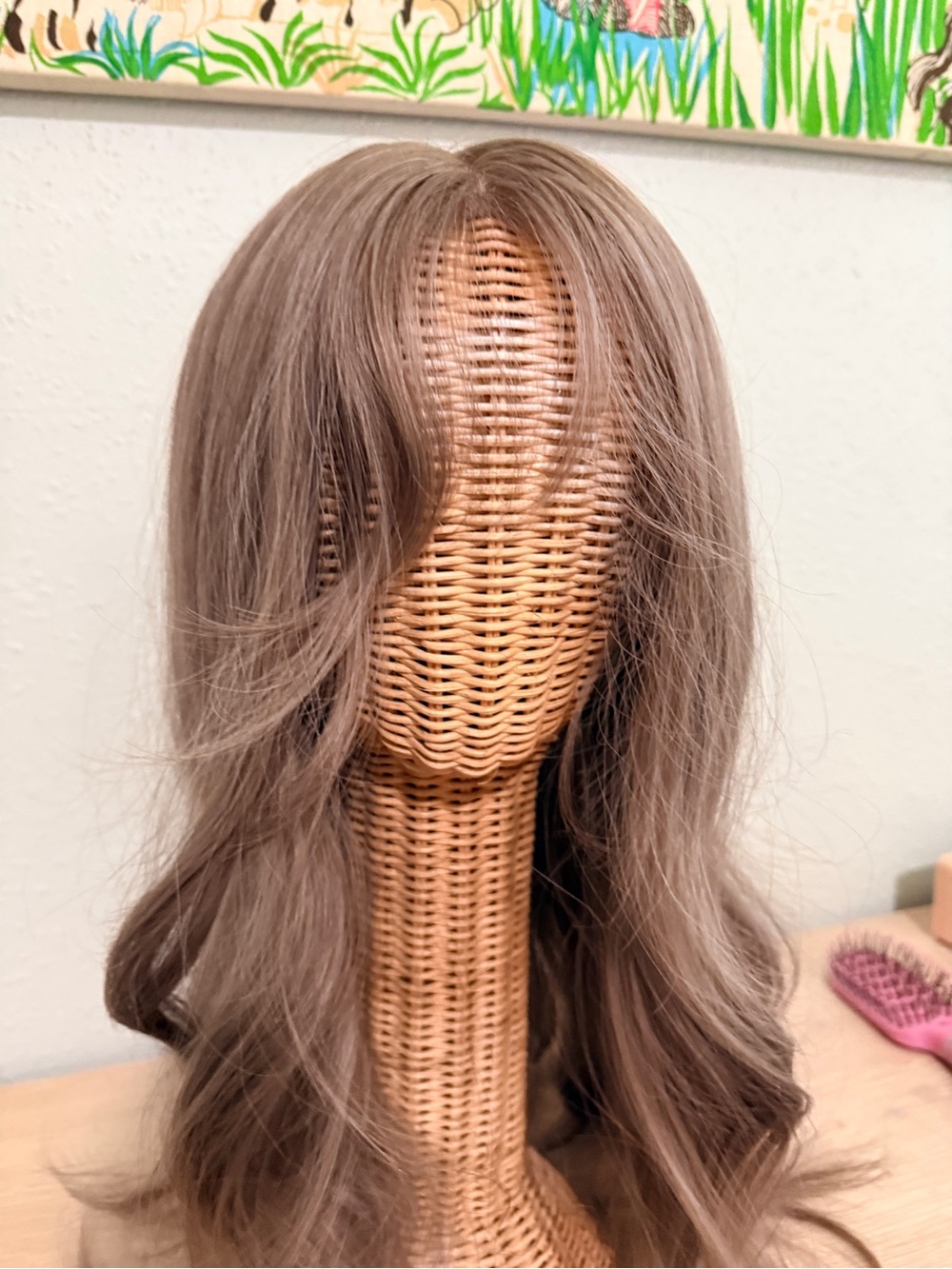 Ash Blonde with Bangs wig- very realistic